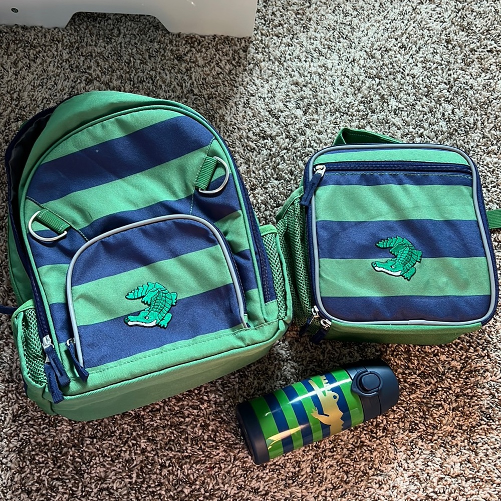 Pottery Barn Backpack, Lunchbox, & Water Bottle